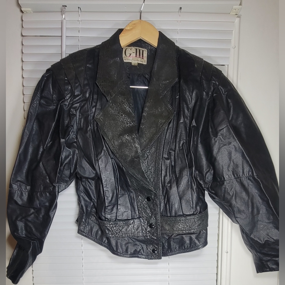 Vintage 90s Leather Bomber Jacket
